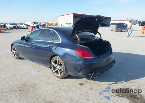 2015 Mercedes-Benz C 300 Sport из США, поврежденный, VIN 55SWF4JB2FU045434